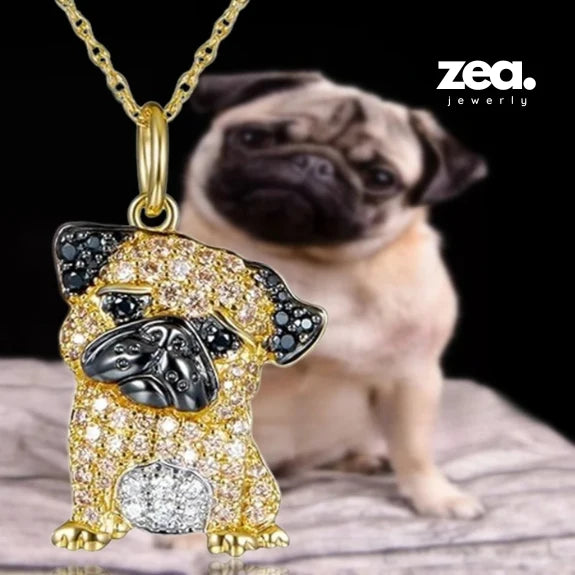 Collar para mujer Pug Love