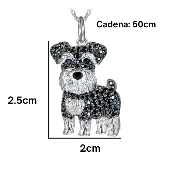 Collar para mujer Schnauzer Love