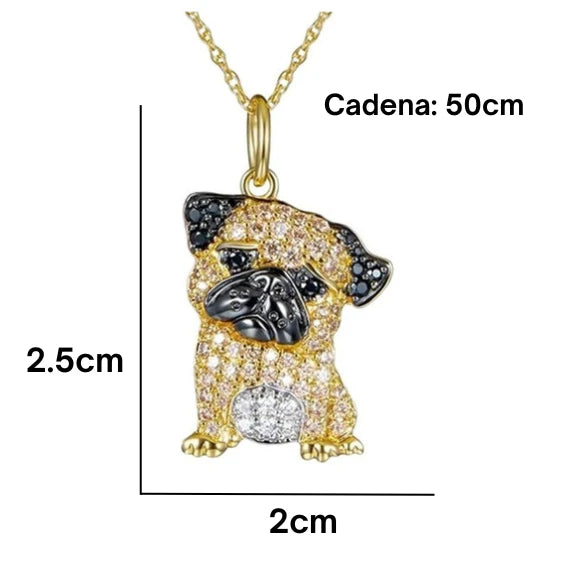 Collar para mujer Pug Love