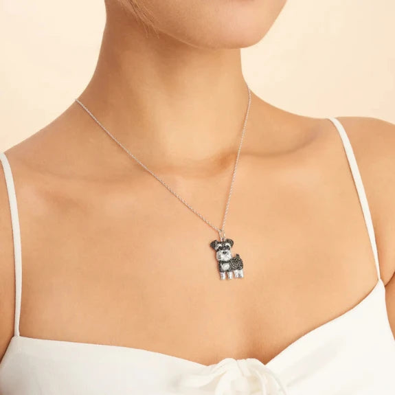 Collar para mujer Schnauzer Love