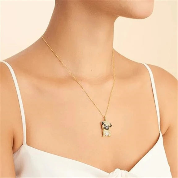 Collar para mujer Pug Love