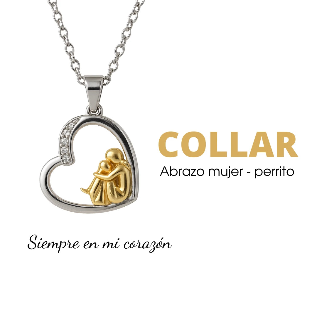 Collar abrazo eterno perrito