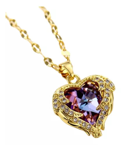 Collar De Corazon Oceano